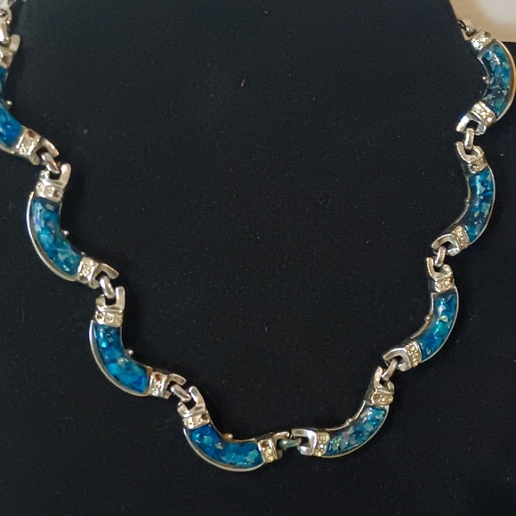 VINTAGE Coro 1950's Rhinestone Thermoset Lucite Necklace 16" Inches Long - Picture 1 of 16